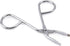 Silver Stainless Steel Eyebrow Scissors & Tweezers, Elbow Pliers Clip Scissors for Hair Removal and Grooming