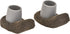 NOVA Medical Products Walker Glide Skis - Universal Fit, One Pair, Grey with Fabric Covers