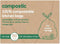 Home Compostable Trash Bags, 13 Gallon Tall Kitchen Rubbish Bags (23” x 29”), Extra Strong, 50 Count