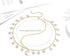 Urieo Boho Moon Head Chain, Vintage Gold Crystal Tassel Forehead Hair Chain Accessories