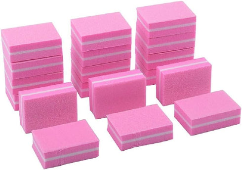 YIMART 20 Pcs Double-sided Mini Nail Buffer Block, Colorful Sponge Nail Polish Strips for Manicure