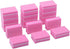 YIMART 20 Pcs Double-sided Mini Nail Buffer Block, Colorful Sponge Nail Polish Strips for Manicure