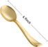 N9R 72Pcs Gold Plastic Spoons, Heavy Duty Disposable Cutlery for Parties