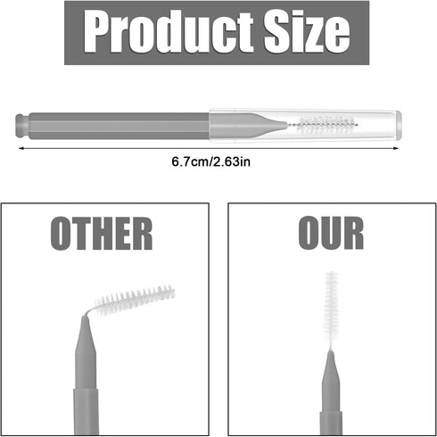 40pcs Tiny Shower Head Nozzle Cleaning Brushes, Multifunctional Mini Tools for Small Hole Shower Head (Gray)