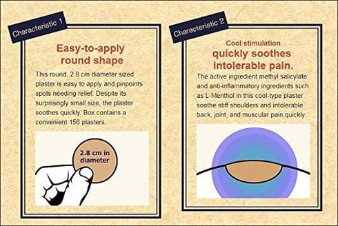 The ROIHI-TSUBOKO Cool-Type Plaster for Cool Relief