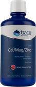 Trace Minerals Liquid Cal/Mag/Zinc Supplement, Supports Normal Tissue, Muscle, and Bone Density, 32 fl oz.