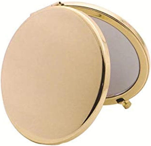 Magnifying Compact Mirror for Purses, 2x 1x Magnification, Folding Mini Pocket Travel Makeup Mirror