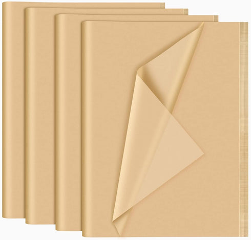 NEBURORA 120 Sheets Kraft Tissue Paper 14 x 20 Inches Brown Bulk Wrap Paper Sheets for Gift Bags Birthday Christmas