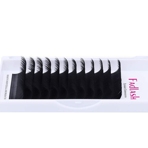 Lash Extension Supplies, D Curl 15-20mm Mixed Tray Silk Classic Individual Eyelash Extensions (0.20-D)
