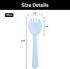 EUSOAR Plastic Sporks, 100pcs 4.5"x1.3" Disposable Sporks, Heavy Duty Disposable Utensils Silverware Set Individually Wrapped Fork Spoon for Party Bulk Wedding Birthday Holiday Family Gathering-Blue by EUSOAR
