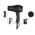 Mini Travel Hair Dryer, 1000 Watts, Compact Size, Black, for RV & Pouring Art with Concentrator