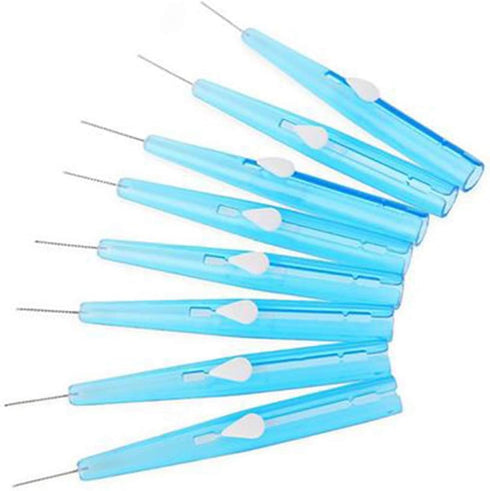60Pcs Push-Pull Interdental Brush 0.7 MM Dental Toothpick Cleaners for Oral Care