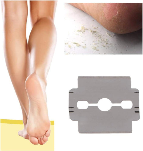 Yimart Professional Stainless Steel Foot Corn Callus Remover Cutter Blades for Dead Skin and Cuticle