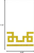 Packs 15 Caspari Rive Gauche Paper Guest Towel Napkins in Gold & White - Two