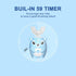 Kids Electric Toothbrush U Shaped Sonic Automatic Toothbrush with 4 Brush Heads, Cartoon Deer Modeling