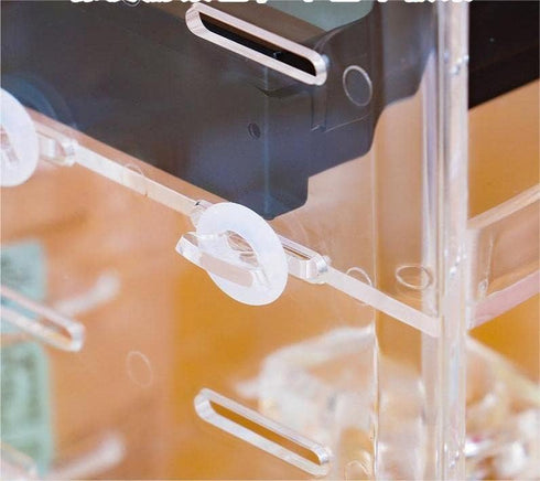Large Capacity Rotating Acrylic 360 Degree Makeup Organizer - 5 Layers Adjustable Cosmetic Storage Stand