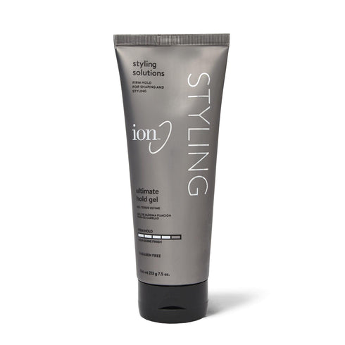 Ion Ultimate Hold Gel - Firm Hold, Adds Volume and Shine, Anti-Frizz, Paraben Free