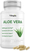 Organic Aloe Vera Capsules, 20% Aloins Supplement, Pure Inner Leaf Gel Concentrate, 120 Count