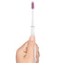 GUM Sonic Powered Toothbrush, Tapered Bristles Clean Below The Gumline, Bundle, White, 1 Handle + 2 Refills