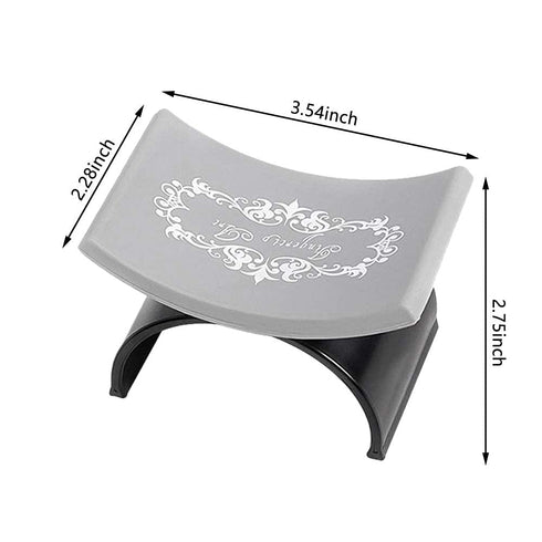 Ownsig Nail Arm Rest, U Shape Silicone Manicure Hand Pillow Pad for Nail Art Accessories, Rose Red