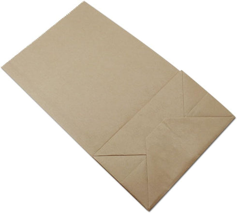 PABCK Flat Bottom Brown Kraft Paper Wax Bags, 50 Pcs Food Storage Containers for Lunch, Sandwich, Craft