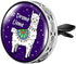 Wild Essentials No Drama Llama Enamel Finish Aromatherapy Car Air Freshener with Vent Clip and 8 Color Refill Pads