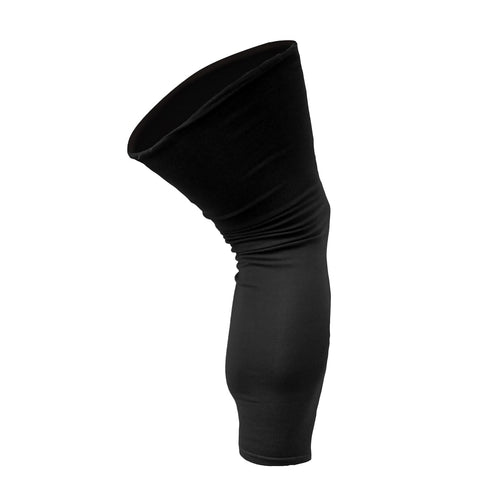 Lightweight Cotton/Spandex Undersleeve for Knee Brace, Black, Plus Size for Skin Protection