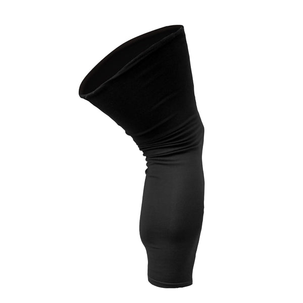 Lightweight Cotton/Spandex Undersleeve for Knee Brace, Black, Plus Size for Skin Protection