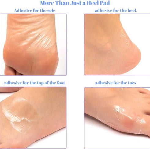 zofanvo 120pcs 1.72.6in Self Adhesive Invisible Heel Anti-Wear Sticker,Waterproof Anti Wear Foot Care Heel Protection