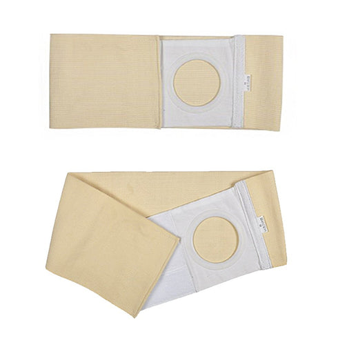 Ostomy Hernia Belt Wraps, Colostomy Support Belts for Men Women, 3.14" Opening (M)
