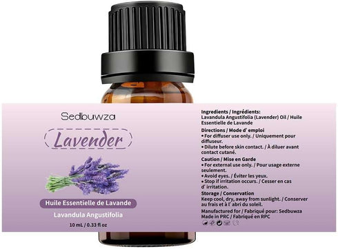 Set, Set 2 10 ml Sedbuwza Lavender Eucalyptus Essential Oil Lavender Fragrance Oil Eucalyptus Scent Oil for Diffuser