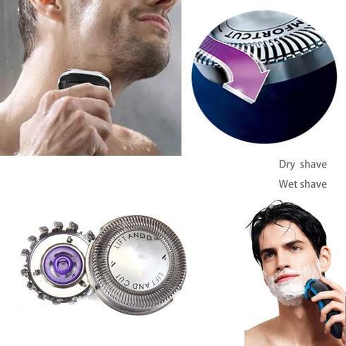 HQ56 Replacement Shaver Heads Compatible with Philips Norelco HQ55 HQ56 HQ3 HQ4 HQ6 Razor Shaving, 1 Pack