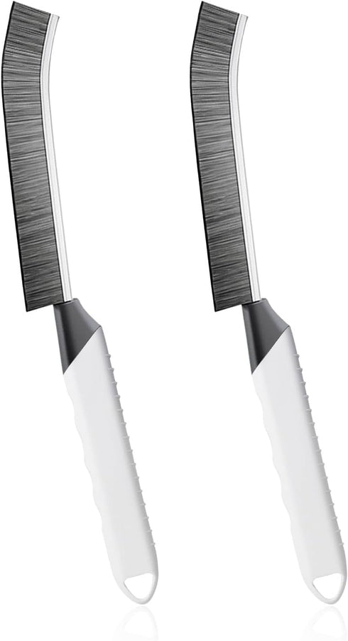 SUOXU Household Thin Cleaning Brushes,2pcs Hard Bristle Grout Scrub Brush Tool for Cleaning