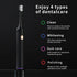 OUGEER Toothbrush,4 4 Heads,IPX7,Smart Sonic Electric Toothbrush for Adults,Rechargeable Electric Power Working
