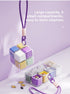 HAMModel 8 7-Day Weekly Pill Organizer with Lanyard Compartments, Portable Pill Case, Detachable Multi-Color Storage