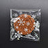 AKOAK 100 Count Resealable Clear Snowflake Bags, 14cm x 14cm +3cm for Candy Cookie Packaging