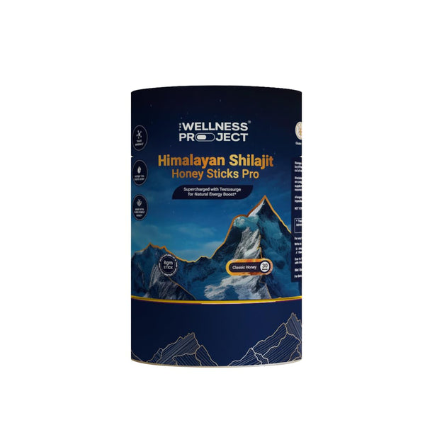 The Wellness Project Himalayan Shilajit Honey Sticks Pro with Saffron, Forest Honey