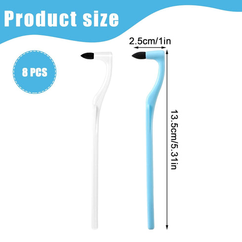 QfwdfcTrenz 8 lBlue Pcs Tooth Stain Eraser Tartar Polisher Stain Removers Dental Plaque Tartar Eraser Plaque Tool