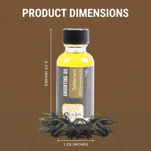 Oil Of Joy 1oz Spikenard Anointing Oil Glass Bottle for Prayers