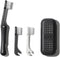 Replaceable Travel Size Foldable Toothbrush Kit | Portable Dual-Layer Bristles Toothbrush with Case for Travel