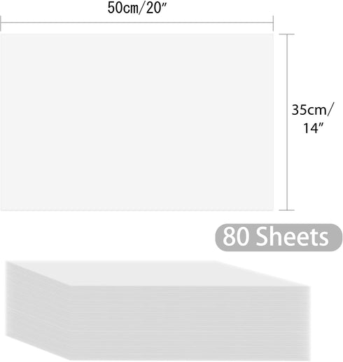 Tissue Paper 80 Sheets Wrapping Tissue Paper Bulk 14x20 Inch for Gift Bag Wrapping, DIY Arts Crafts, Birthday
