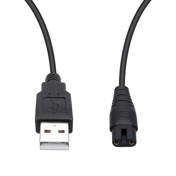 USB Charging Cable for Nicwell, Fairywill, Aquasonic, and More, Replacement Parts for Various Water Flossers, Black