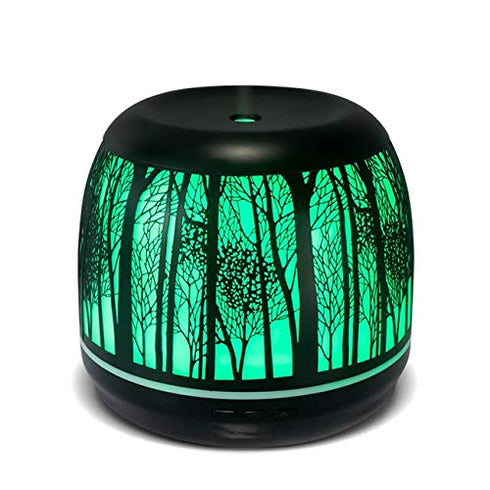 Serenity Essential Oil Diffuser Tree 500ml Colorful Iron LED 3d light Advanced Cool