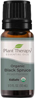 Plant Therapy Organic Black Spruce Essential Oil - 10 mL (1/3 oz) 100% Pure, Therapeutic Grade