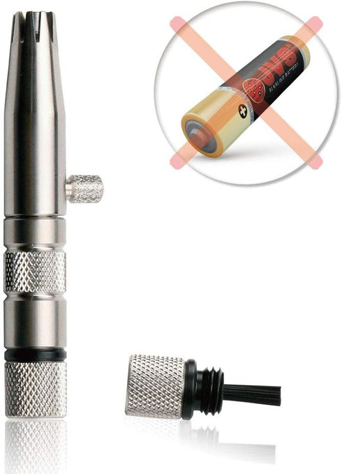 ROYAL Premium Nose Hair Trimmer for Men - Silver Bullet, Manual, Battery-Free, Stainless, Waterproof, Painless ET-3