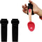 Adaptive Aid Elastic Utensil Cuff Holder Strap, 2 Pieces Adjustable Eating Assistance for Kids and Elderly (Black)