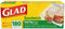 Glad Fold Top Sandwich Bags, Plastic Bags, 180-Count
