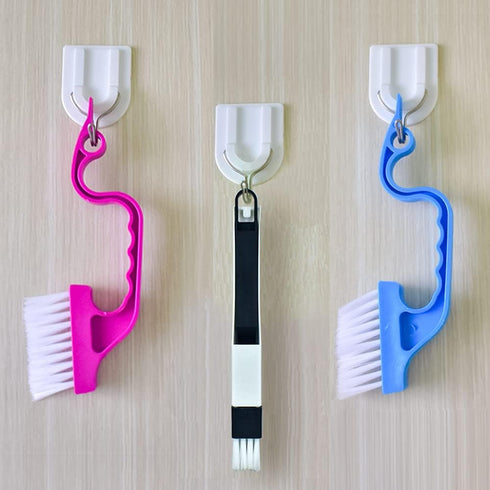 Crevice Gap Cleaning Brush Tool, 6pcs Hand-held Groove Cleaning Tools, 2 in 1 Dustpan Brushes Kit