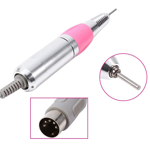 Nail Drill Handle, 30000RPM Electric Nail Art Drill Handpiece Replacement Pen for Salon Home Manicure Tool
