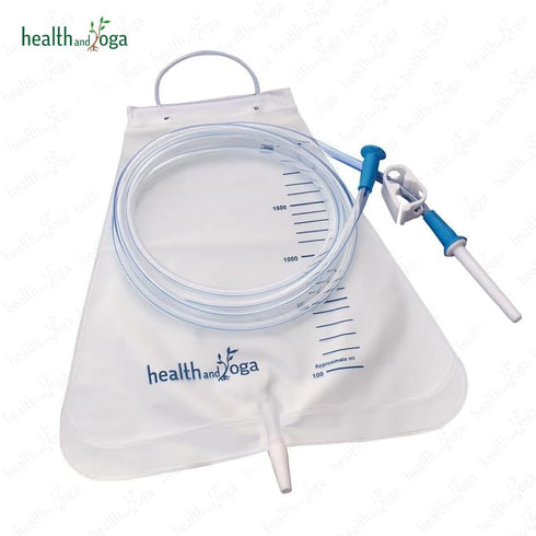 MovNFlo Super Economical Enema Bag Kit - 2 Quart, BPA and Latex Free, Travel Compatible for Fleet Enema